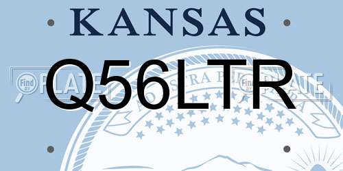 Q56LTR Kansas License Plate
