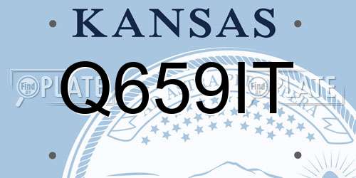 Q659IT Kansas License Plate
