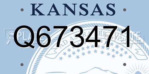 Q673471 Kansas License Plate