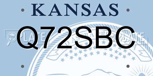 Q72SBC Kansas License Plate
