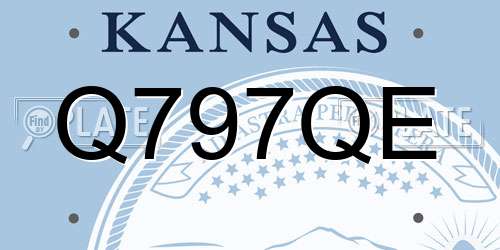 Q797QE Kansas License Plate