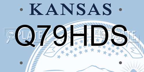 Q79HDS Kansas License Plate