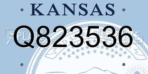 Q823536 Kansas License Plate