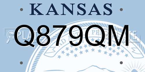 Q879QM Kansas License Plate