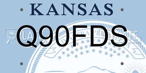 Q90FDS Kansas License Plate