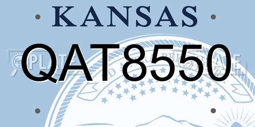 QAT8550 Kansas License Plate