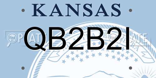 QB2B2I Kansas License Plate