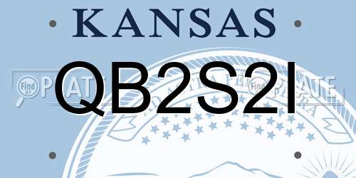 QB2S2I Kansas License Plate