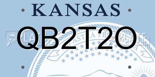 QB2T2O Kansas License Plate