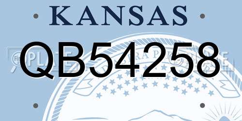 QB54258 Kansas License Plate