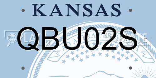 QBU02S Kansas License Plate