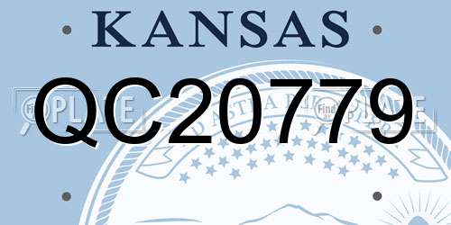 QC20779 Kansas License Plate