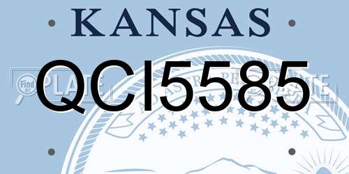 QCI5585 Kansas License Plate
