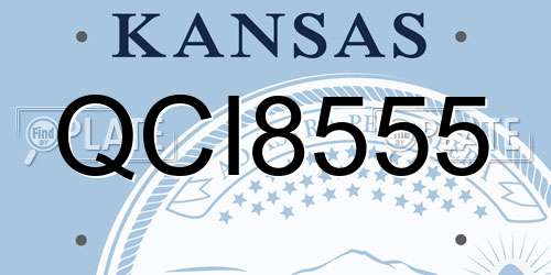 QCI8555 Kansas License Plate