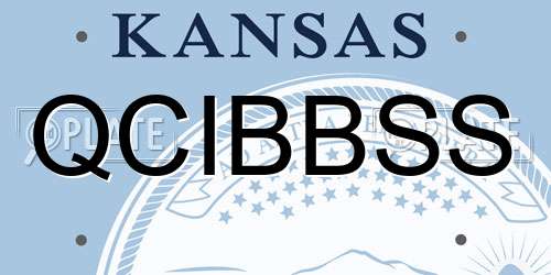 QCIBBSS Kansas License Plate