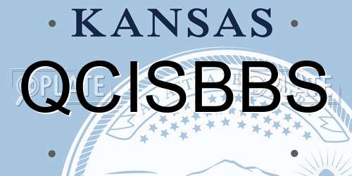 QCISBBS Kansas License Plate