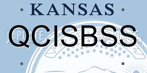 QCISBSS Kansas License Plate