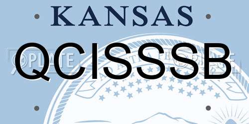 QCISSSB Kansas License Plate