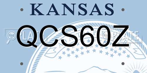 QCS60Z Kansas License Plate