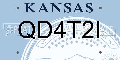 QD4T2I Kansas License Plate