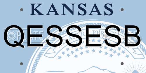 QESSESB Kansas License Plate