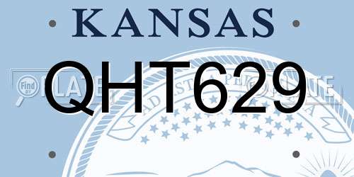 QHT629 Kansas License Plate