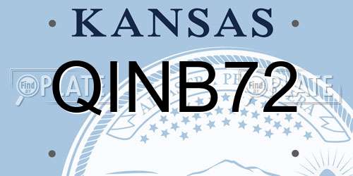 QINB72 Kansas License Plate
