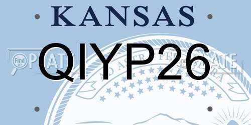 QIYP26 Kansas License Plate