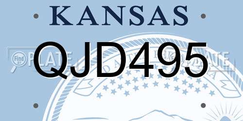 QJD495 Kansas License Plate