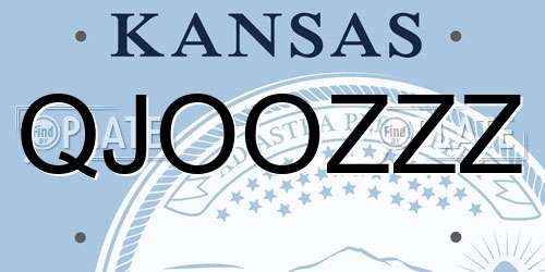 QJOOZZZ Kansas License Plate