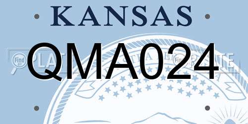 QMA024 Kansas License Plate