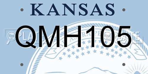 QMH105 Kansas License Plate