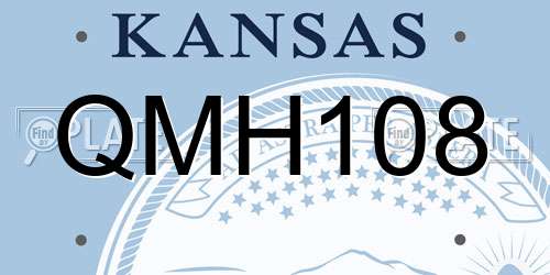 QMH108 Kansas License Plate