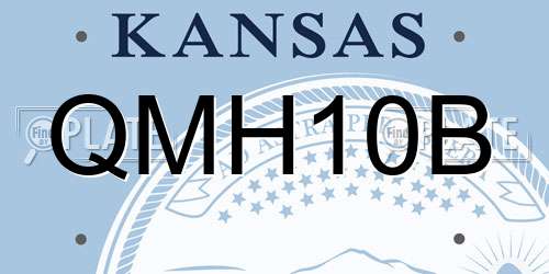 QMH10B Kansas License Plate