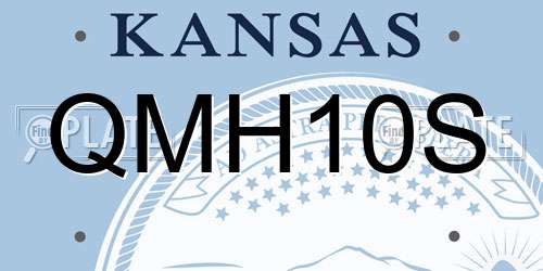 QMH10S Kansas License Plate