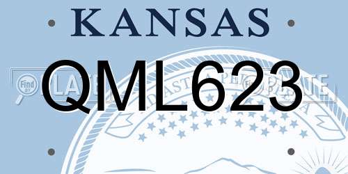 QML623 Kansas License Plate