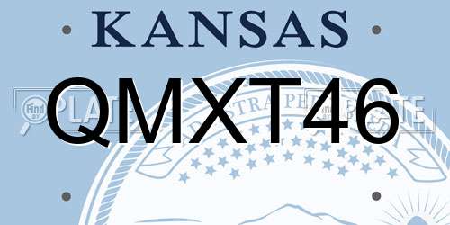 QMXT46 Kansas License Plate