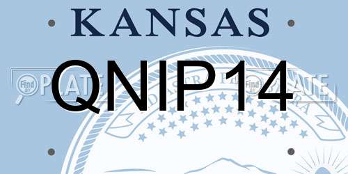 QNIP14 Kansas License Plate