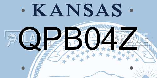 QPB04Z Kansas License Plate