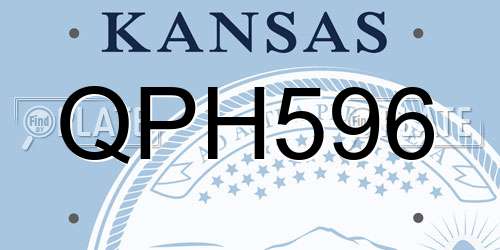 QPH596 Kansas License Plate