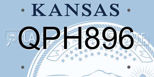 QPH896 Kansas License Plate