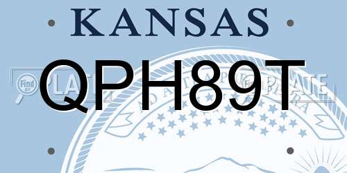 QPH89T Kansas License Plate
