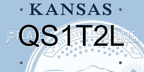 QS1T2L Kansas License Plate
