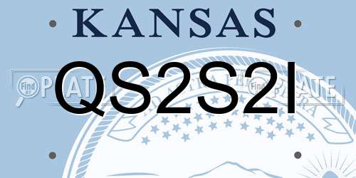 QS2S2I Kansas License Plate