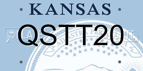 QSTT20 Kansas License Plate