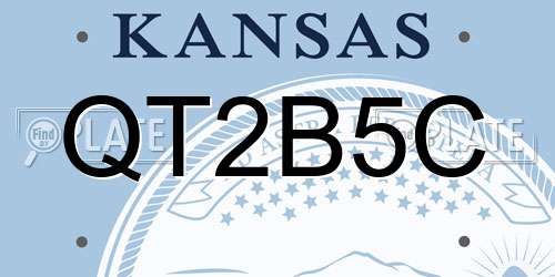 QT2B5C Kansas License Plate