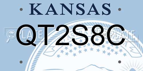 QT2S8C Kansas License Plate
