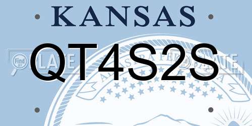 QT4S2S Kansas License Plate