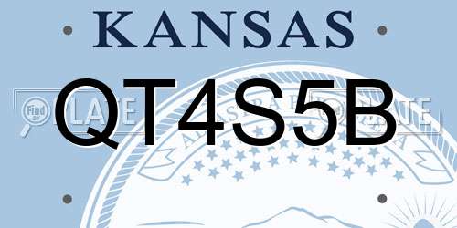 QT4S5B Kansas License Plate