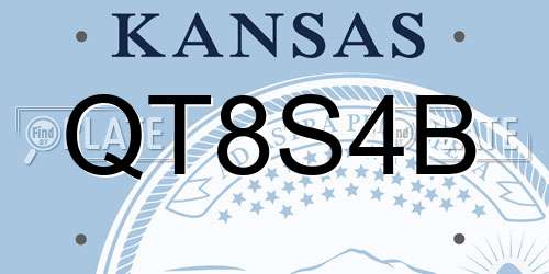 QT8S4B Kansas License Plate